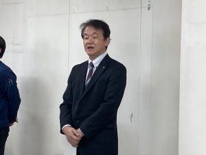 東北事業所　飯田社長来社