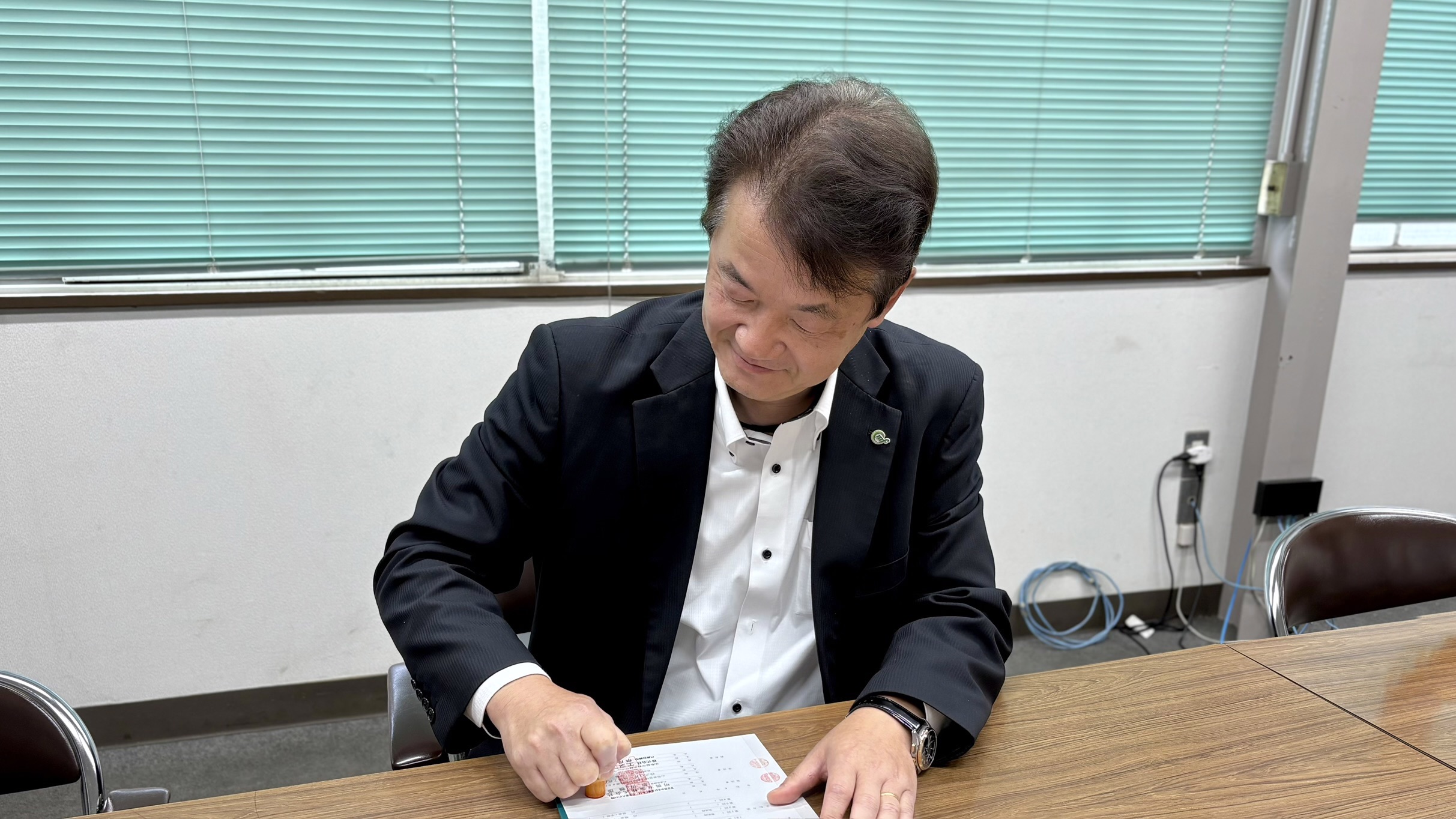 設備投資契約の調印を実施しました