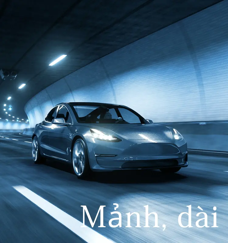 Mảnh, dài