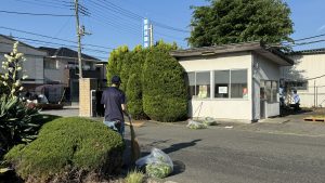 環境美化活動　田富工場
